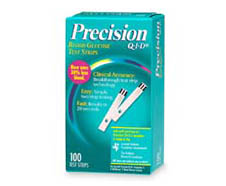 Precision Q-I-D diabetic test strips